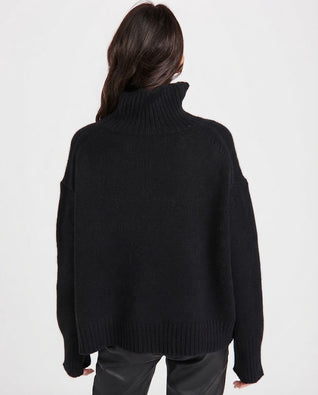 Oversize Strikket Rullekravesweater