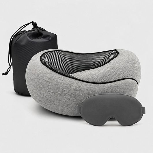 Elyssia™ 3-i-1 Resekit - Nackstöd, sovmask och påse