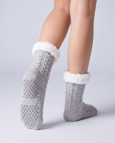 CozySock – halkskydd under sulan, Ljusgrå