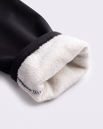 Elyssias fleecefodrade leggings – vitt mjukt fleecefoder på insidan