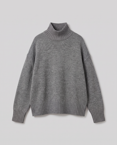 Oversize Strikket Rullekravesweater