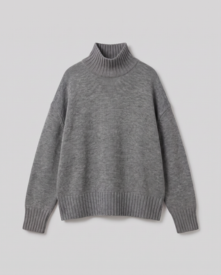 Oversize Strikket Rullekravesweater