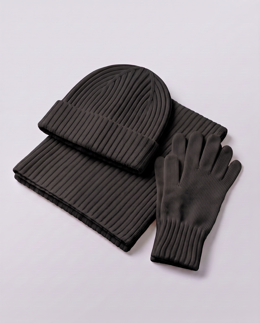 Elyssias™ 3-set Merino Ull Vinter – Svart