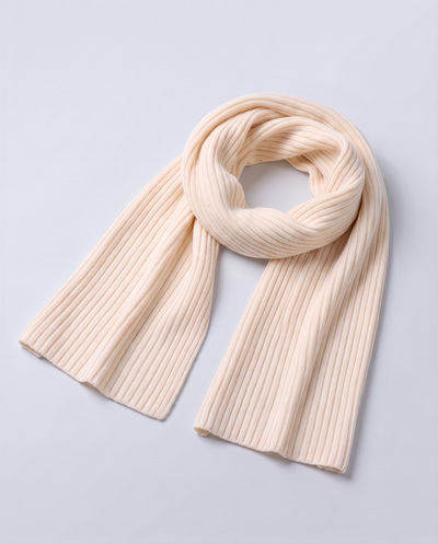 Elyssias™ Merino Ull Halsduk – Vit