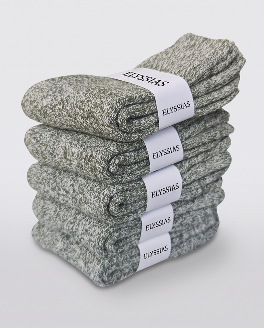 Elyssias™ Ullstrumpor 5-pack – Salvia