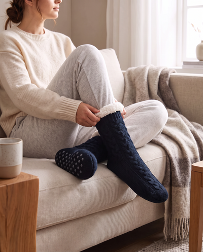 CozySlippers – mysiga tofflor hemma i soffan