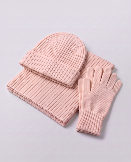 Elyssias™ 3-set Merino Ull Vinter – Rosa