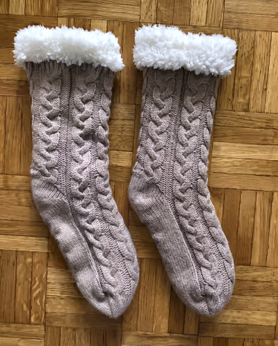CozySock – ett par fleecefodrade strumpor med fluffig mudd