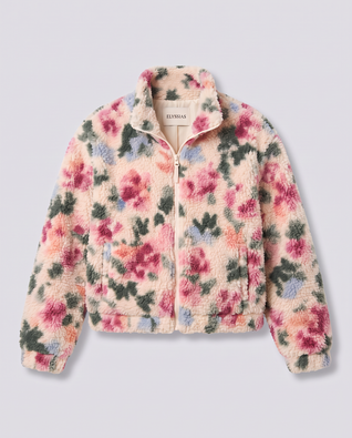 Elyssias™ Blomstrete Sherpa Fleecegenser