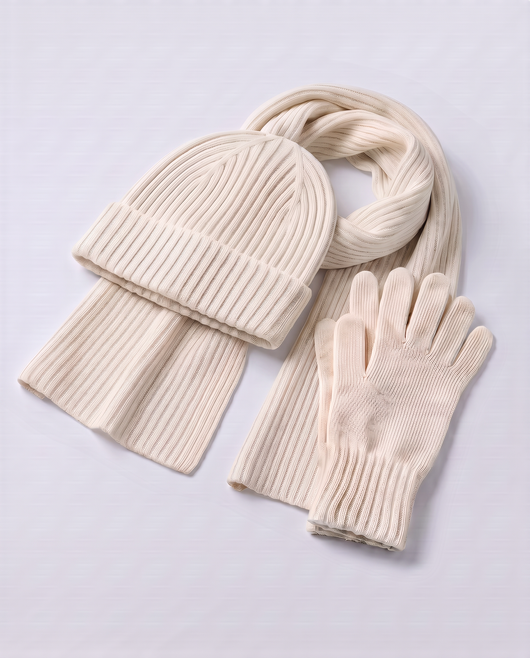 Elyssias™ 3-set Merino Ull Vinter – Vit